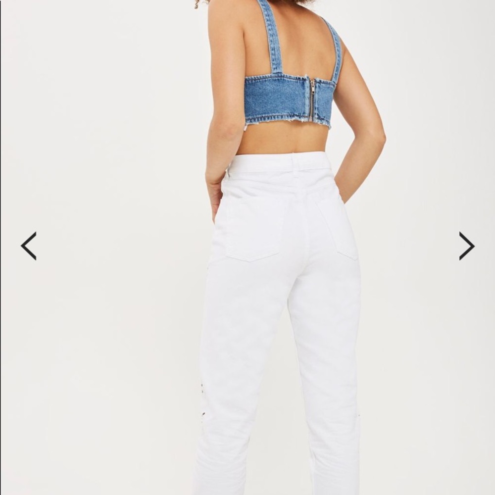 NWT TOP SHOP FLORAL BOYFRIEND JEANS